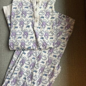 Roller Rabbit Monkey Print Pajama Set, size 12